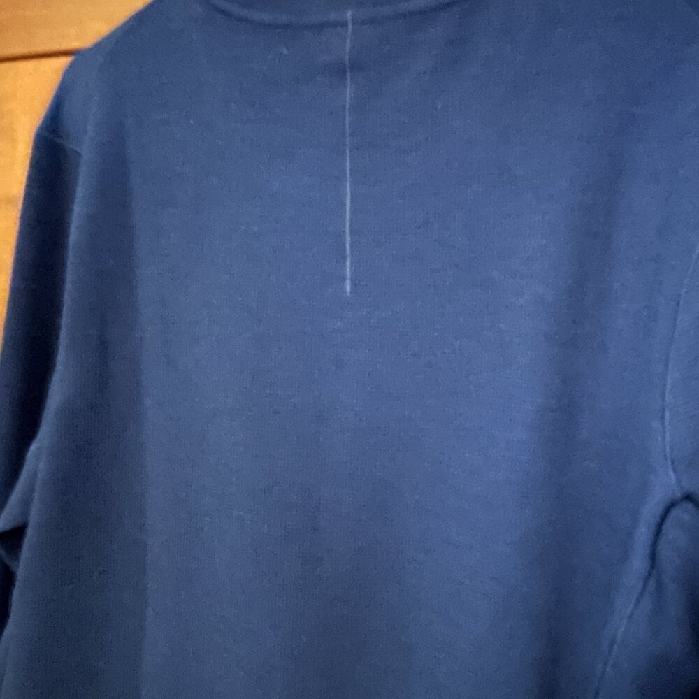 Lululemon Man  Sz L Navy Blue Long sleeve Top Tee Sweatshirt Relaxed - Picture 4 of 4
